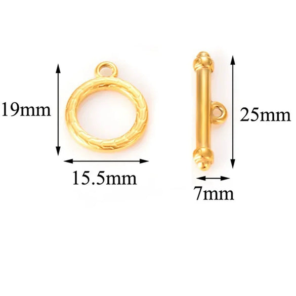 Jewelry Accessories Necklace Buckle Bracelet Buckle Stainless Steel Geometric Electroplated