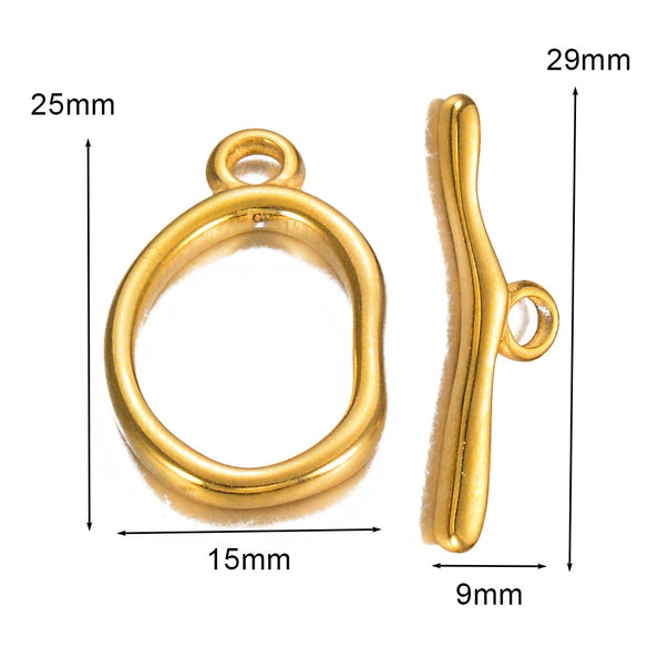 Jewelry Accessories Necklace Buckle Bracelet Buckle Stainless Steel Geometric Electroplated