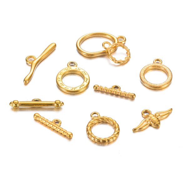 Jewelry Accessories Necklace Buckle Bracelet Buckle Stainless Steel Geometric Electroplated