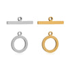 Jewelry Accessories O Buckle Stainless Steel Polished Flat Line Round Electroplated
