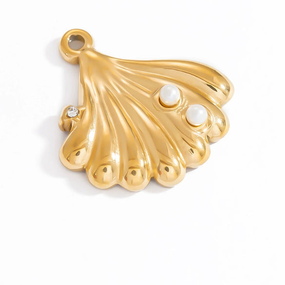 Jewelry Accessories Ocean Series Pendant Stainless Steel 18K Gold Non Fading Electroplated Minimalist