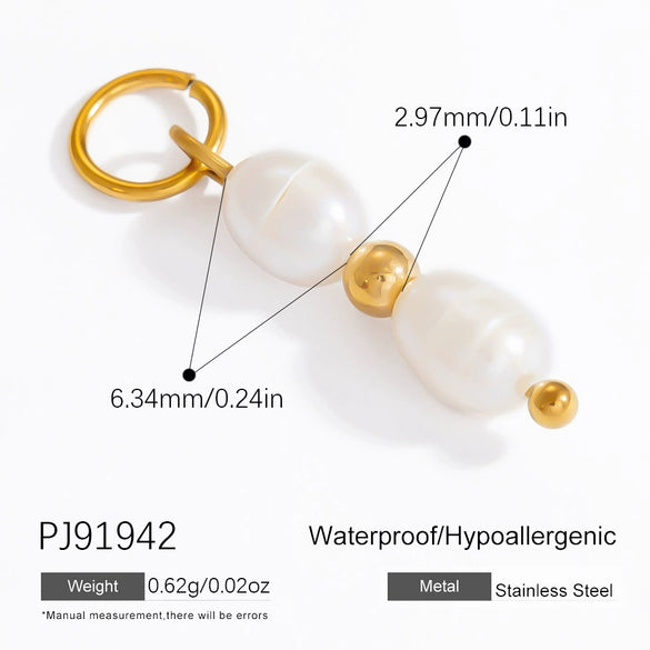 Jewelry Accessories Ocean Series Pendant Stainless Steel 18K Gold Non Fading Electroplated Minimalist