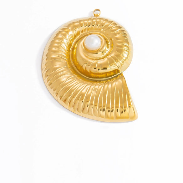 Jewelry Accessories Ocean Series Pendant Stainless Steel 18K Gold Non Fading Electroplated Minimalist
