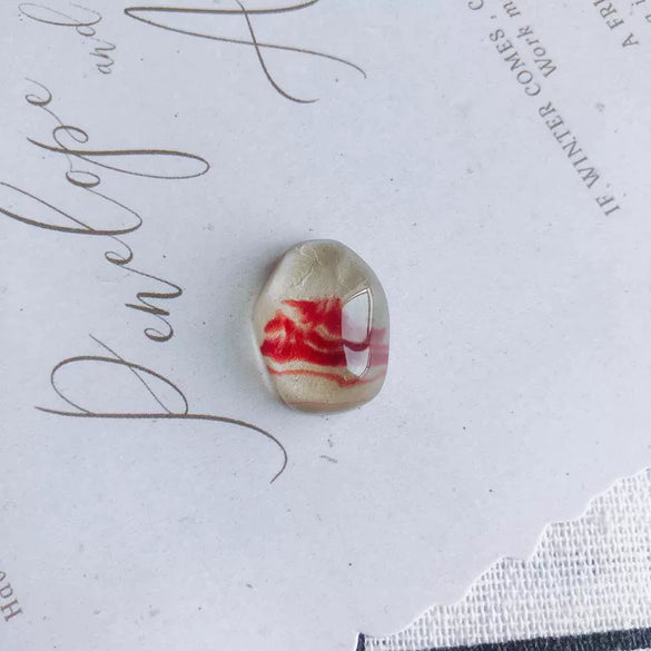 Jewelry Accessories Oil Painting Style Faceted Resin Earrings Hairpin Mobile Phone Case Material