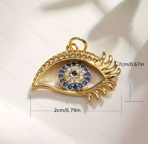 Jewelry Accessories Pendant Copper Inlay Devil's Eye Turkish Blue Eyes