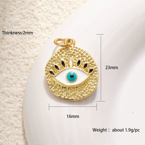 Jewelry Accessories Pendant Copper Inlay Devil's Eye Turkish Blue Eyes
