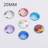 Jewelry Accessories Plastic Resin Geometric Fish Scale Flat Drill
