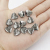 Jewelry Accessories Plastic Resin Heart Fish Scale Electroplated