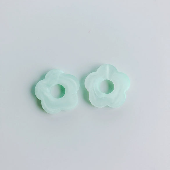 Jewelry Accessories Plastic Resin Plant Flower Earrings