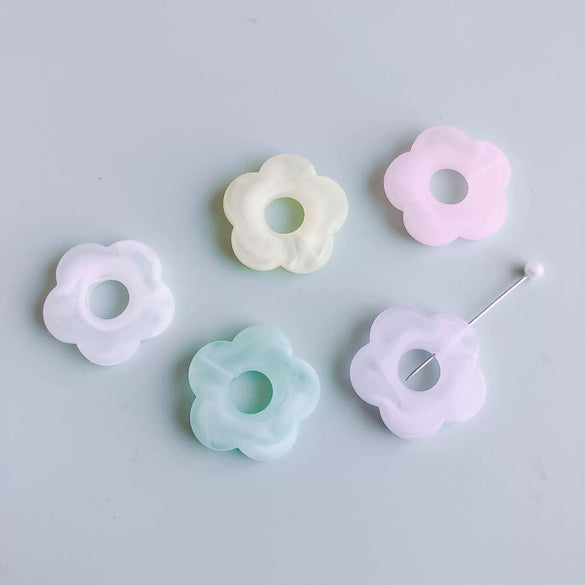 Jewelry Accessories Plastic Resin Plant Flower Earrings