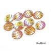 Jewelry Accessories Plastic Resin Round Fish Scale Patch