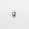Jewelry Accessories Polished Round Base Stainless Steel Birth Stone Titanium Steel Electroplated