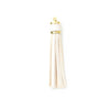Jewelry Accessories Pu Leather Tassel Keychain Solid Color Electroplating