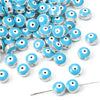 Jewelry Accessories Resin Beads Devil's Eye Pattern Handmade Pearlescent Treatment Bracelet Key Pendant