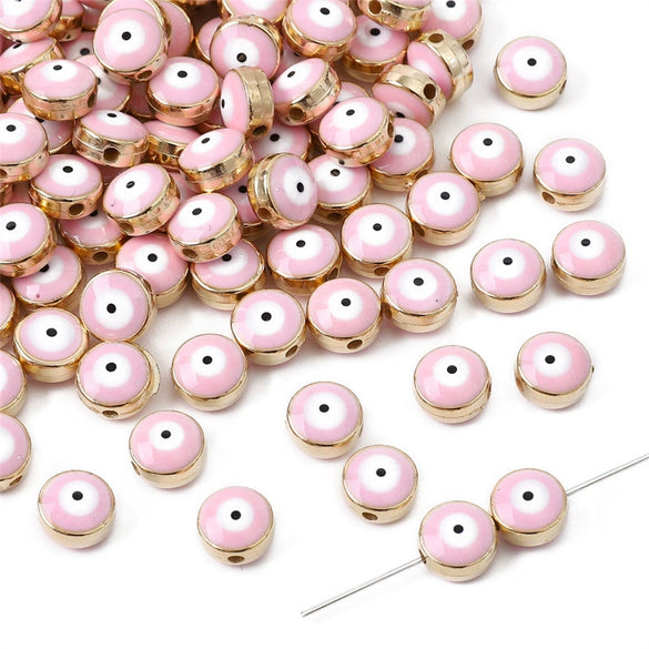 Jewelry Accessories Resin Beads Devil's Eye Pattern Handmade Pearlescent Treatment Bracelet Key Pendant