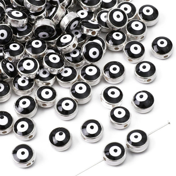 Jewelry Accessories Resin Beads Devil's Eye Pattern Handmade Pearlescent Treatment Bracelet Key Pendant