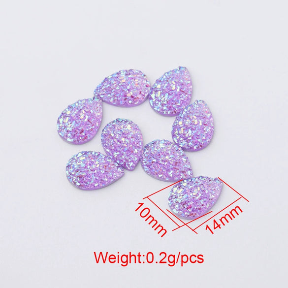 Jewelry Accessories Resin Plastic Earrings With Water Droplets Crystal Cluster Star Design