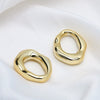 Jewelry Accessories Retro Simple Wind Design Wave Pattern Hollow Geometric Electroplated Handmade