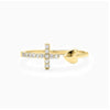 Jewelry Accessories Ring Copper Heart Geometric Inlaid Zircon Design Men And Women Same Style