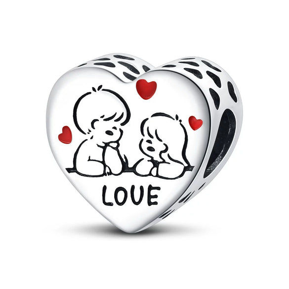 Jewelry Accessories Silver Plated Copper Heart Dripping Oil Design