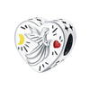 Jewelry Accessories Silver Plated Copper Heart Dripping Oil Design