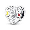 Jewelry Accessories Silver Plated Copper Heart Dripping Oil Design