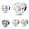 Jewelry Accessories Silver Plated Copper Heart Dripping Oil Design