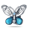 Jewelry Accessories Silver Plated Luminous Butterfly Dripping Oil Design