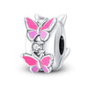 Jewelry Accessories Silver Plated Luminous Butterfly Dripping Oil Design