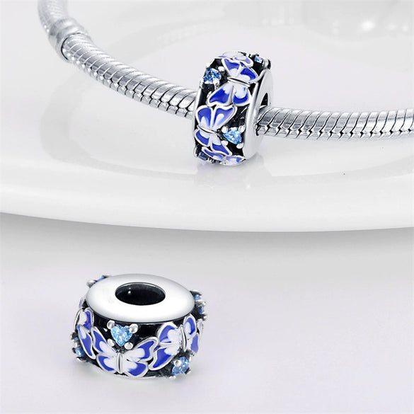 Jewelry Accessories Silver Plated Luminous Butterfly Dripping Oil Design