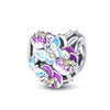 Jewelry Accessories Silver Plated Luminous Butterfly Dripping Oil Design