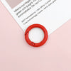 Jewelry Accessories Spring Ring Alloy Candy Color Painted Hardware Keychain