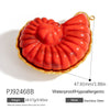 Jewelry Accessories Stainless Steel Acrylic Shell Ceramic Rainbow Pendant Electroplating