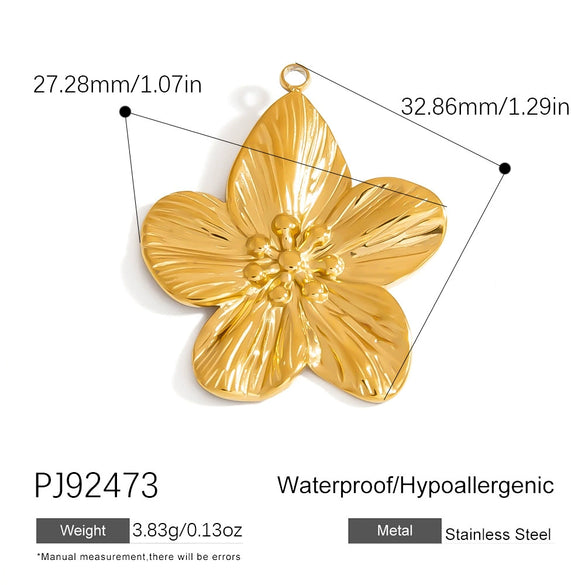 Jewelry Accessories Stainless Steel Acrylic Shell Ceramic Rainbow Pendant Electroplating