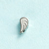Jewelry Accessories Stainless Steel Angel Wings Pendant With Wave Pattern And Electroplating Treatment