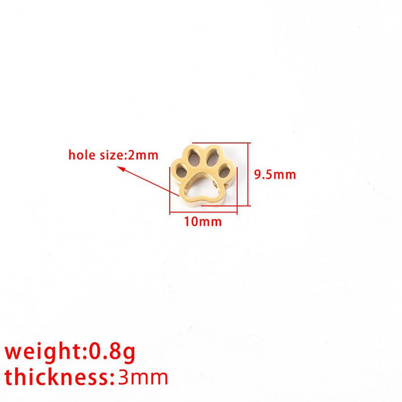 Jewelry Accessories Stainless Steel Animal Dog Claw Pendant Electroplated