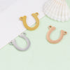 Jewelry Accessories Stainless Steel Antler Horseshoe Double Hole Connector Pendant Fine Polishing