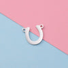 Jewelry Accessories Stainless Steel Antler Horseshoe Double Hole Connector Pendant Fine Polishing