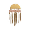 Jewelry Accessories Stainless Steel Bohemian Crystal Metal Tassel Electroplated Diy Earrings