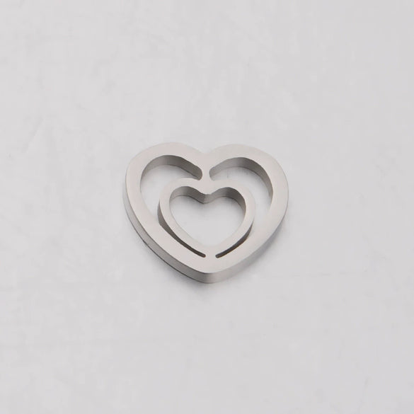 Jewelry Accessories Stainless Steel Braided Cut Out Heart Star Peach Heart Fivepointed Star Fine Polishing