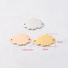 Jewelry Accessories Stainless Steel Cloud Pendant Mirror Polished Glossy Minimalist