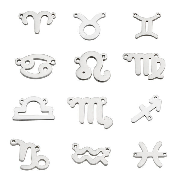 Jewelry Accessories Stainless Steel Constellation Pendant Electroplated Connector