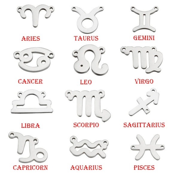 Jewelry Accessories Stainless Steel Constellation Pendant Electroplated Connector