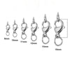 Jewelry Accessories Stainless Steel Double Ring Lobster Clasp Electroplating Finishing Combination Connection Buckle For Necklace And Bracelet