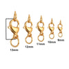Jewelry Accessories Stainless Steel Double Ring Lobster Clasp Electroplating Finishing Combination Connection Buckle For Necklace And Bracelet