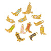 Jewelry Accessories Stainless Steel Dripping Oil Western Cowboy Boots Pendants For Men And Women