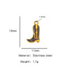 Jewelry Accessories Stainless Steel Dripping Oil Western Cowboy Boots Pendants For Men And Women