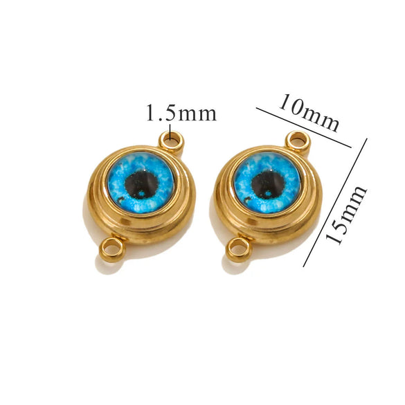 Jewelry Accessories Stainless Steel Electroplated Acrylic Eye Pendant With Round Heart Fivepointed Star Shapes