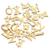 Jewelry Accessories Stainless Steel English Letter Pendant Bracelet Necklace 18K Electroplated