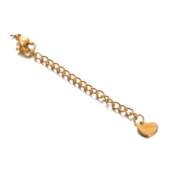 Jewelry Accessories Stainless Steel Extended Chain Lettering Tag Electroplating Diy Homemade Necklace Bracelet